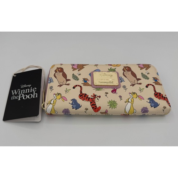 Loungefly Handbags - Loungefly Winnie the Pooh Friends Wallet Women OS Cream NEW Zip Around WDWA2611